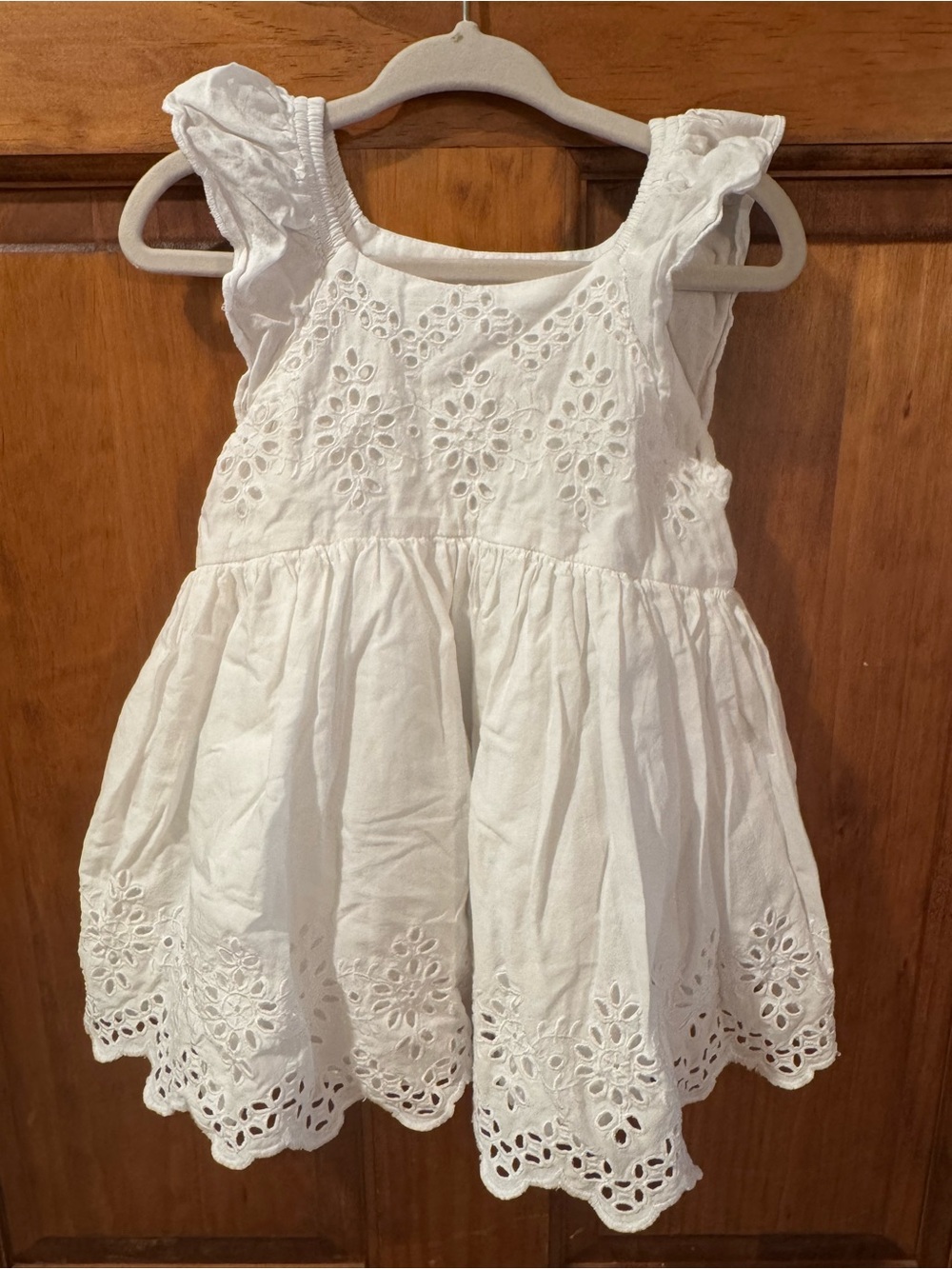 GAP White Eyelet Cotton Sundress